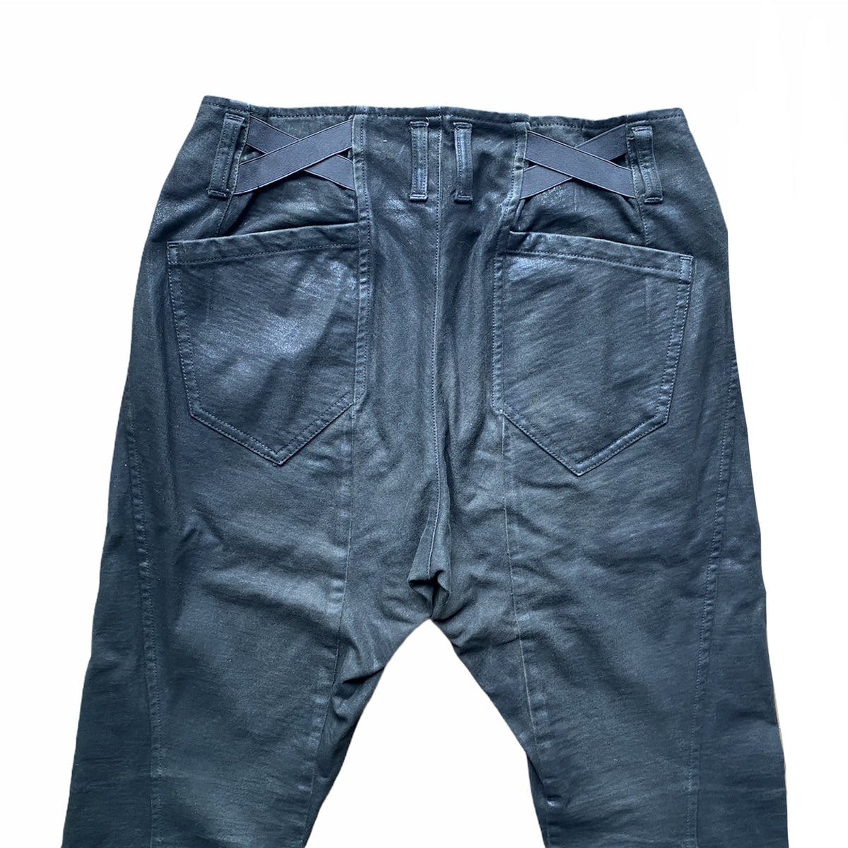 The Viridi-Ann Black Wax Jogg Jeans - 3