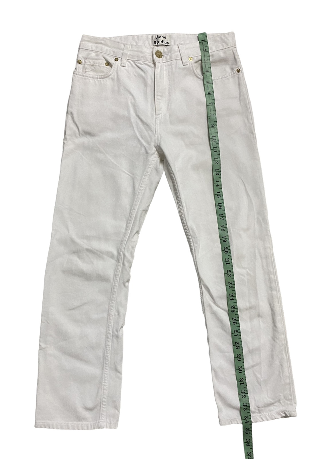 Offer‼️Vintage Acne Studios Pop White Denim Jeans - 8