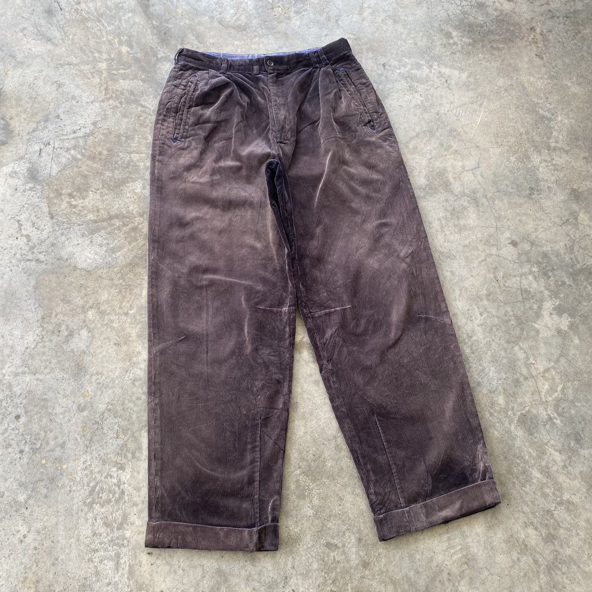 JAPANESE DESIGNER PAPA’S BAGGY CORDUROY PANTS INSPIRED YOHJI - 3