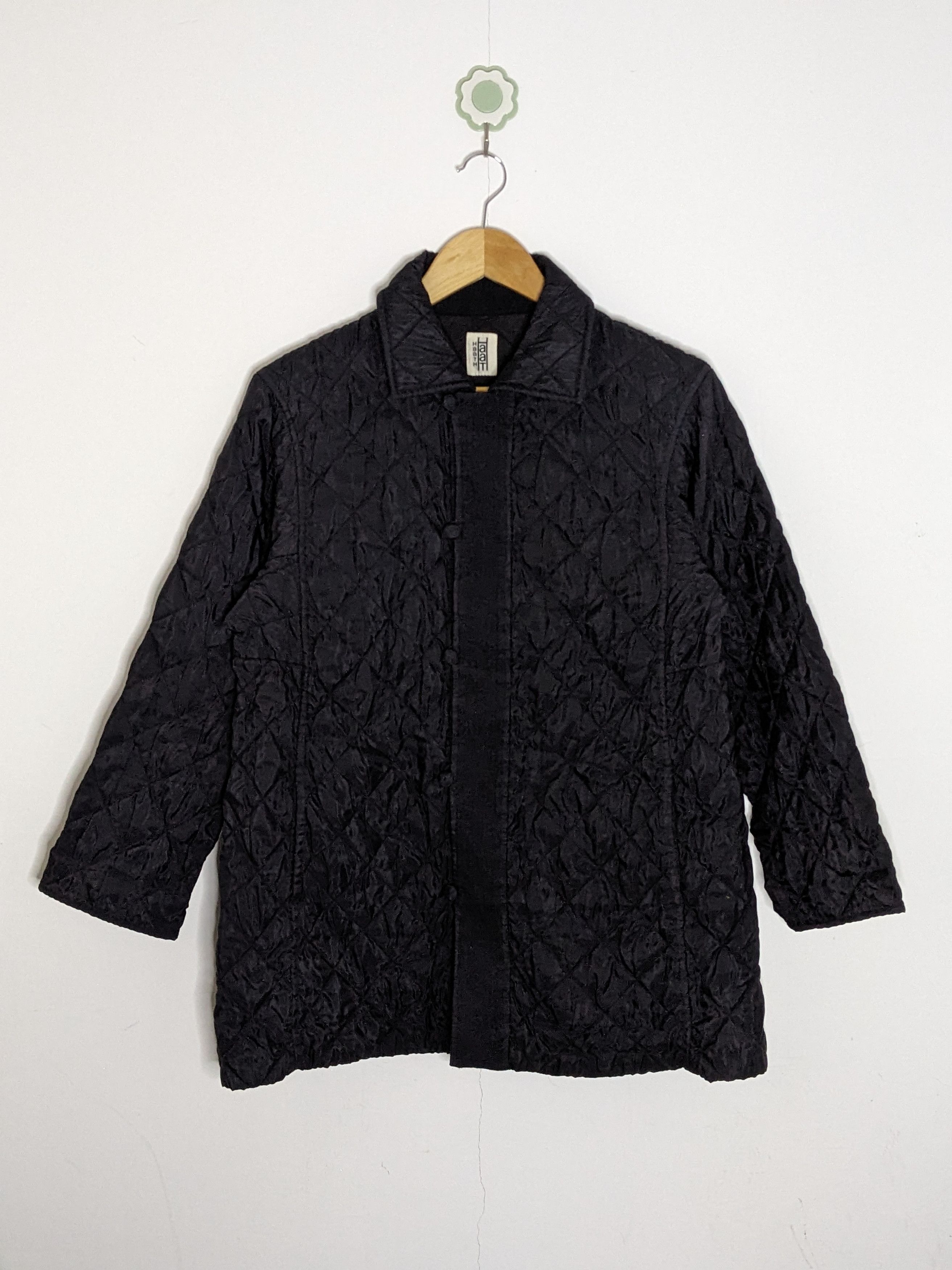 Issey Miyake HaaT Womens Quilted Jacket Black Nylon Japan - 1