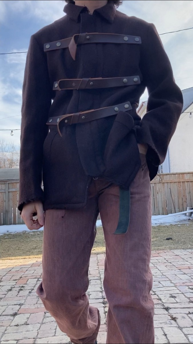 Beauty Beast - Readymade BB distressed bondage wool jacket - 2