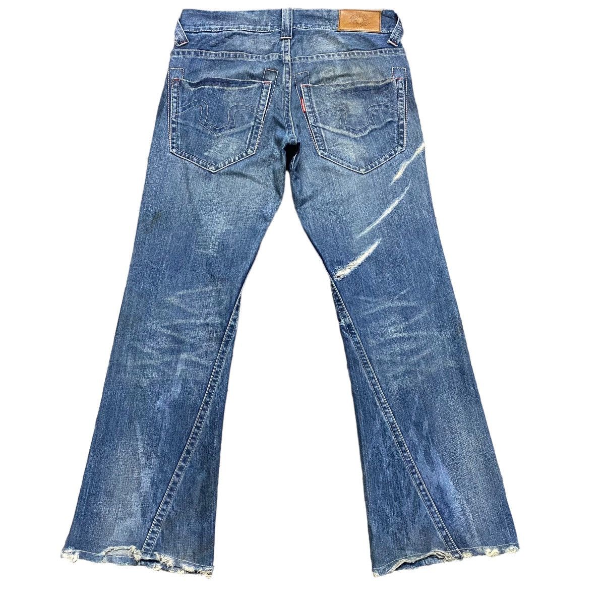 Japanese Brand - Tornado Mart Distressed Denim Flare Jeans - 2