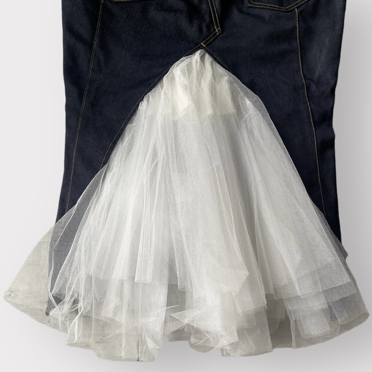SS19 Deconstructed Denim Skirt - 4