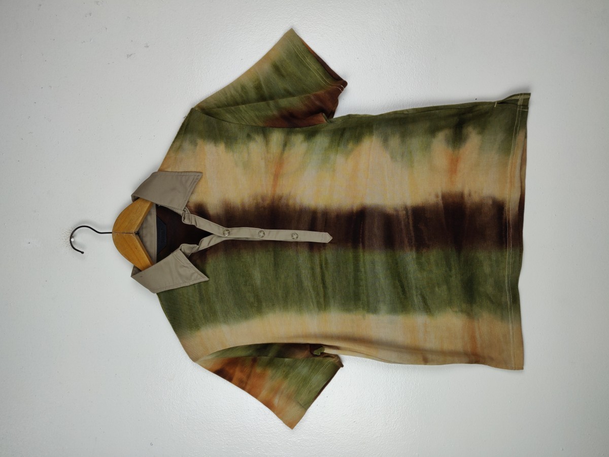 Good Art - Trixy Japan Vertical Tie Dyed Button Shirt Short Sleeve - 2
