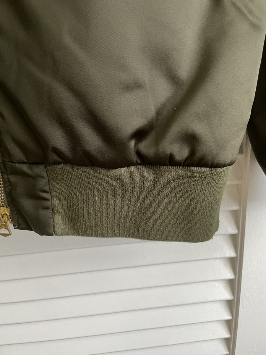 Acne Selo Bomber Jacket Olive Size 48 - 6