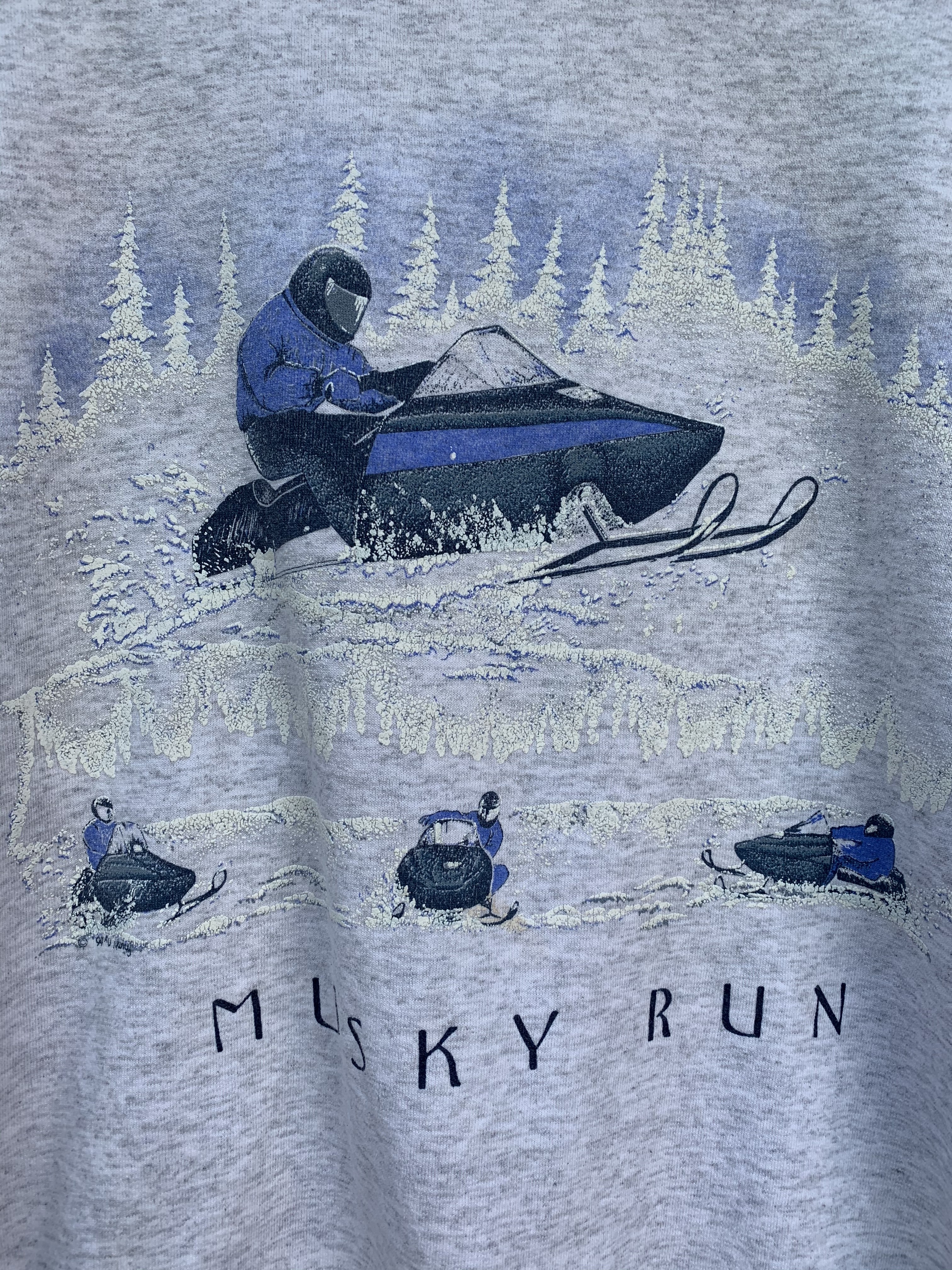 Vintage - Vintage Art Unlimited USA Musky Run Turtleneck Sweater - 6