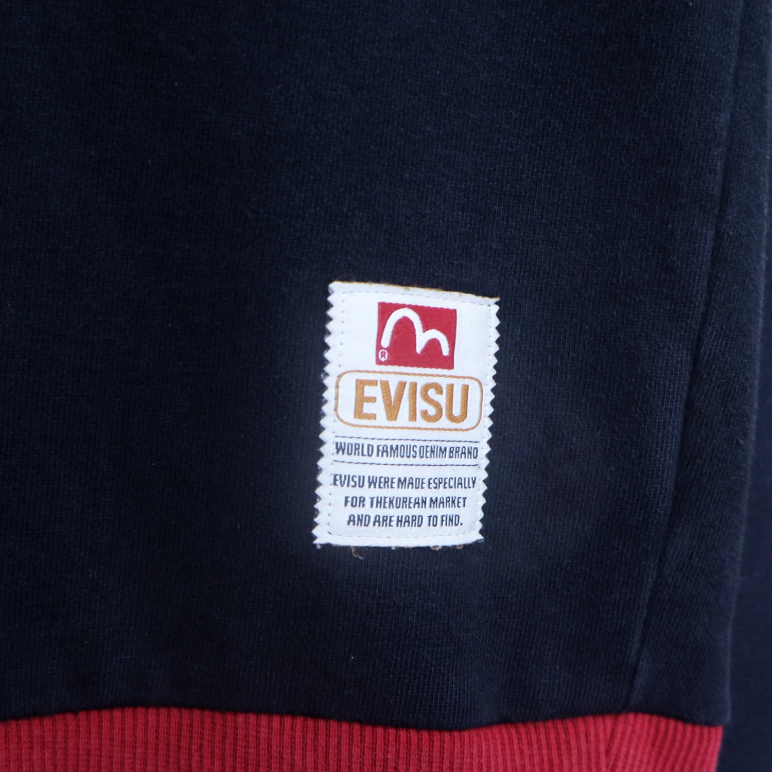 Vintage 90s EVISU Japan No.1 Jeans Big Logo Sweater Sweatshirt Pullover Jumper - 3
