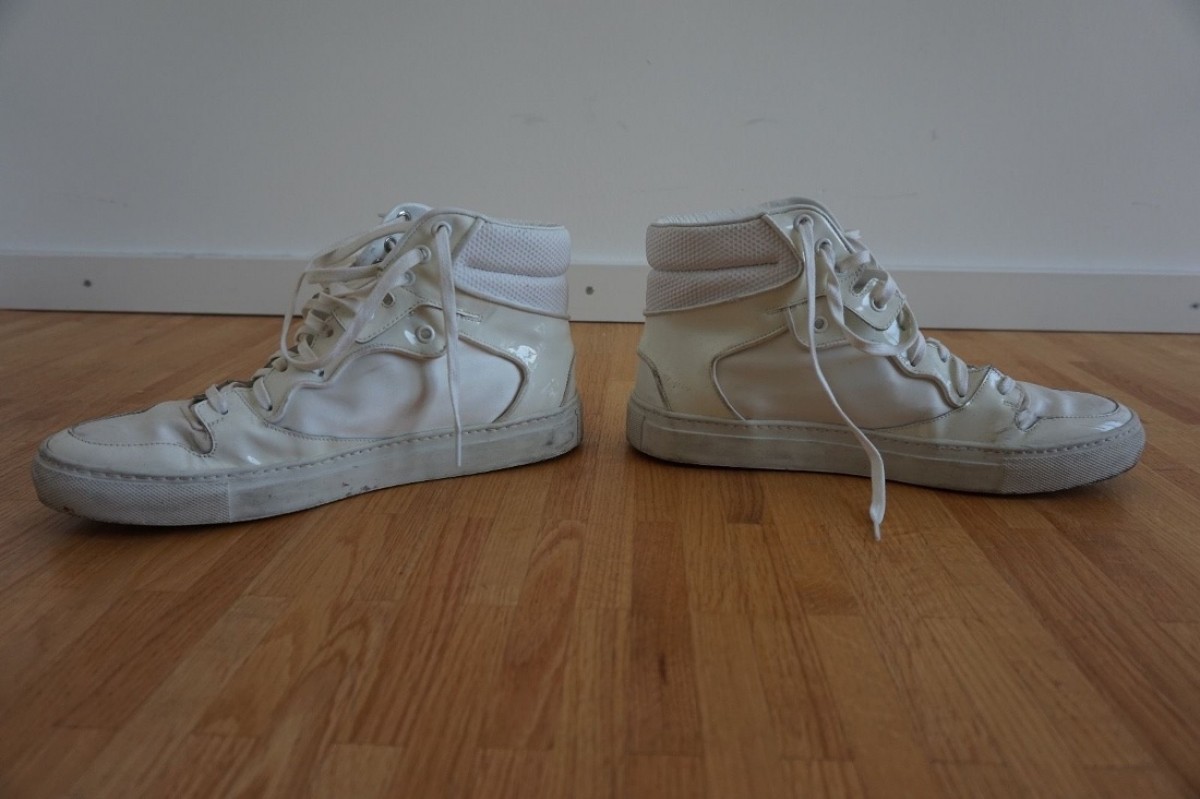 RARE Triple White High Tops EU40 - 11