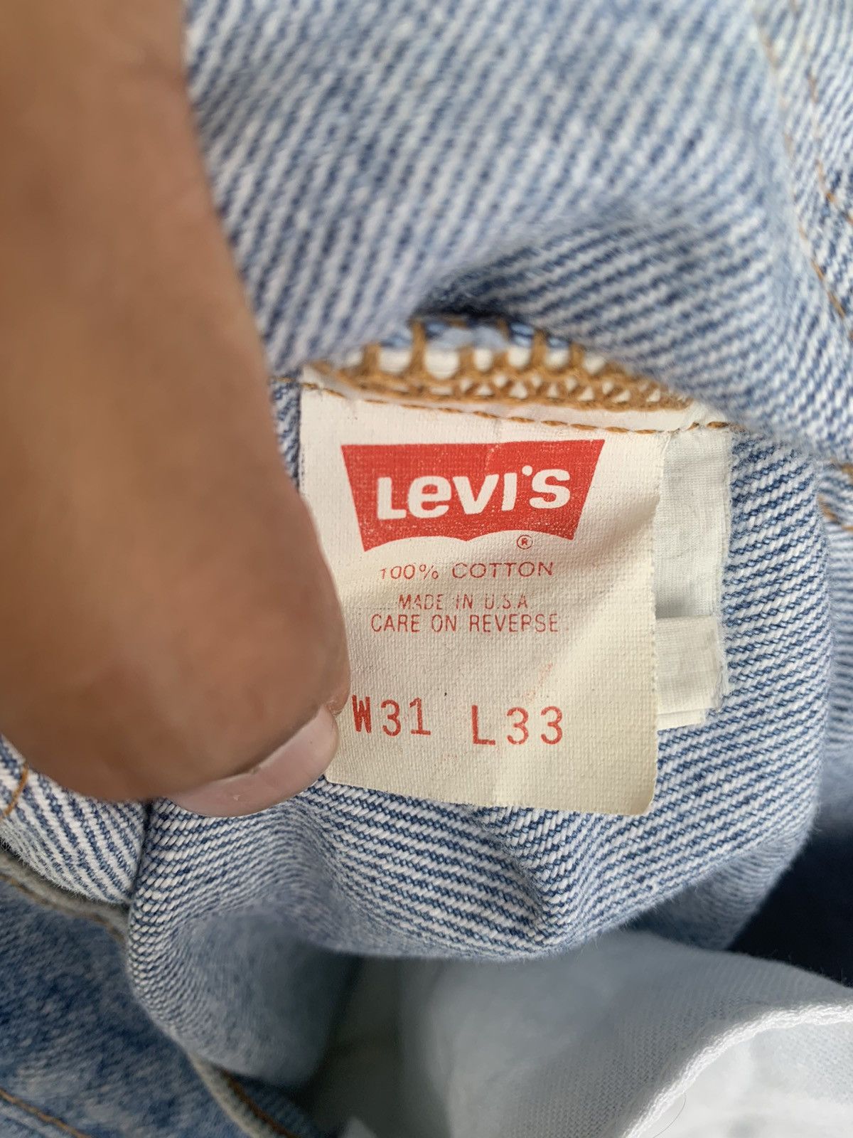 Vintage Levis Rindem Made in usa - 9