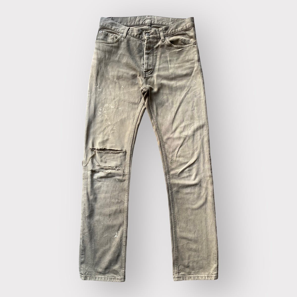 Helmut lang Archive Charcoal Painter Jeans