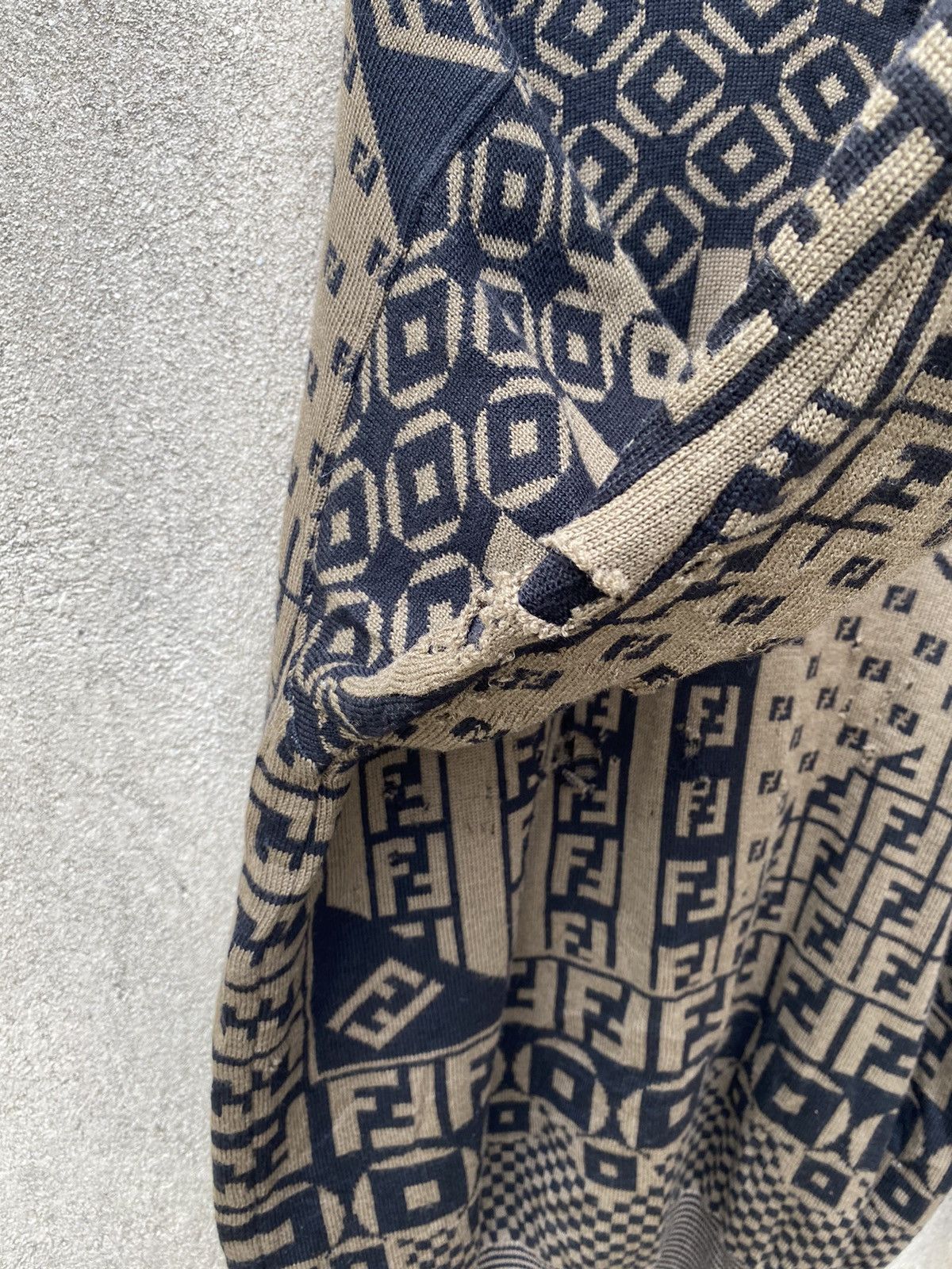 🔥 Archive Fendi Monogram Knitwear Made Italy - 8