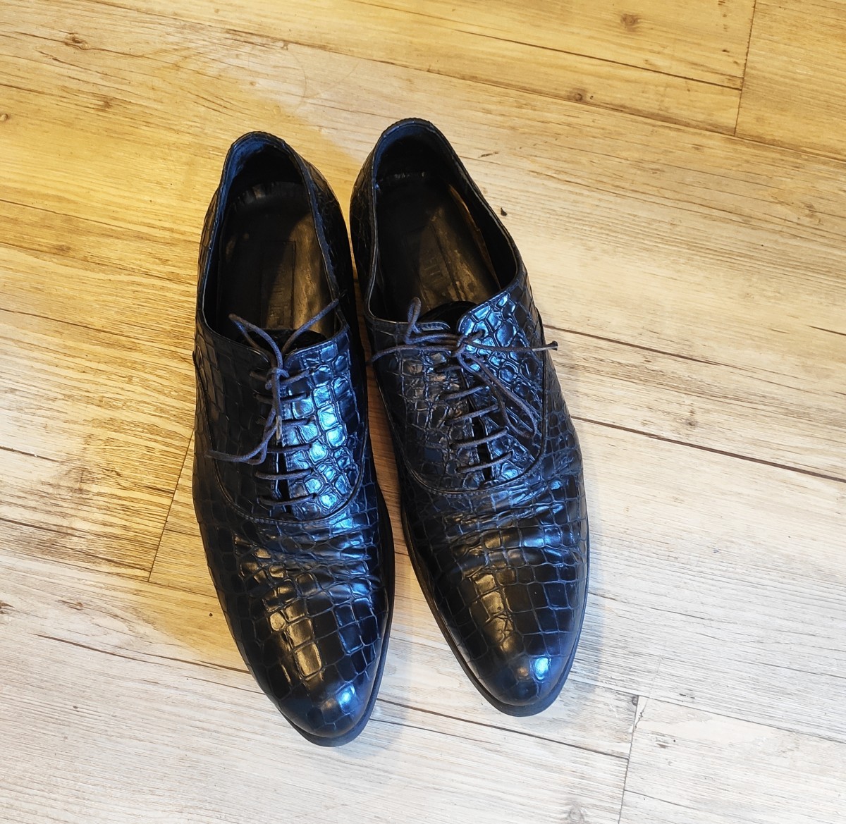 Gianni Barbato - Burnt coco leather derbies.Like Saint Laurent or Guidi - 1