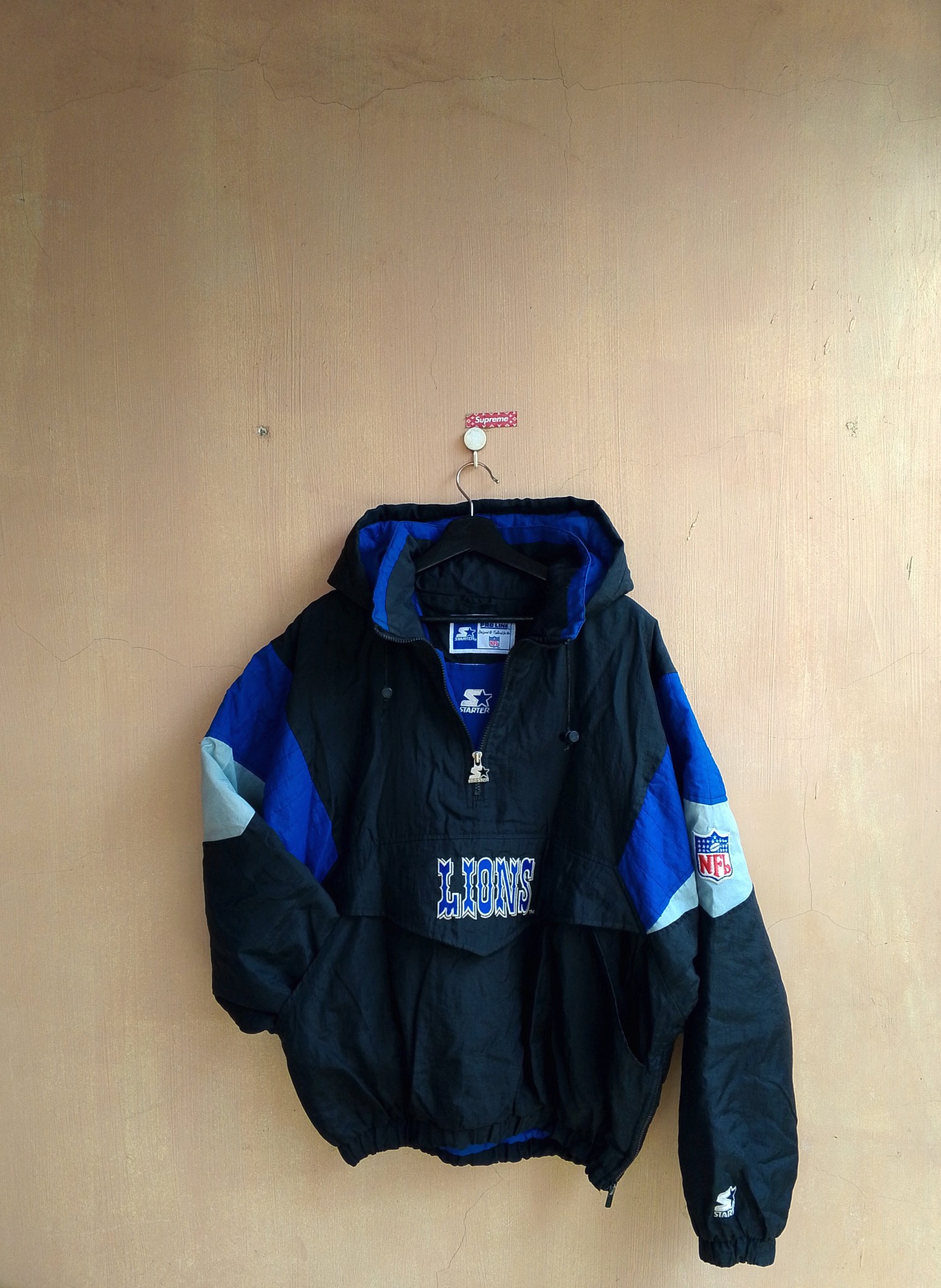 90s Vintage Detroit Lions Starter Anorak jacket - 8
