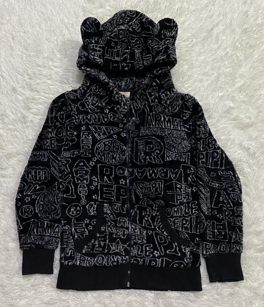 Japanese Brand - repipi armario Fullprint Fleece Hoodie Jacket - 6
