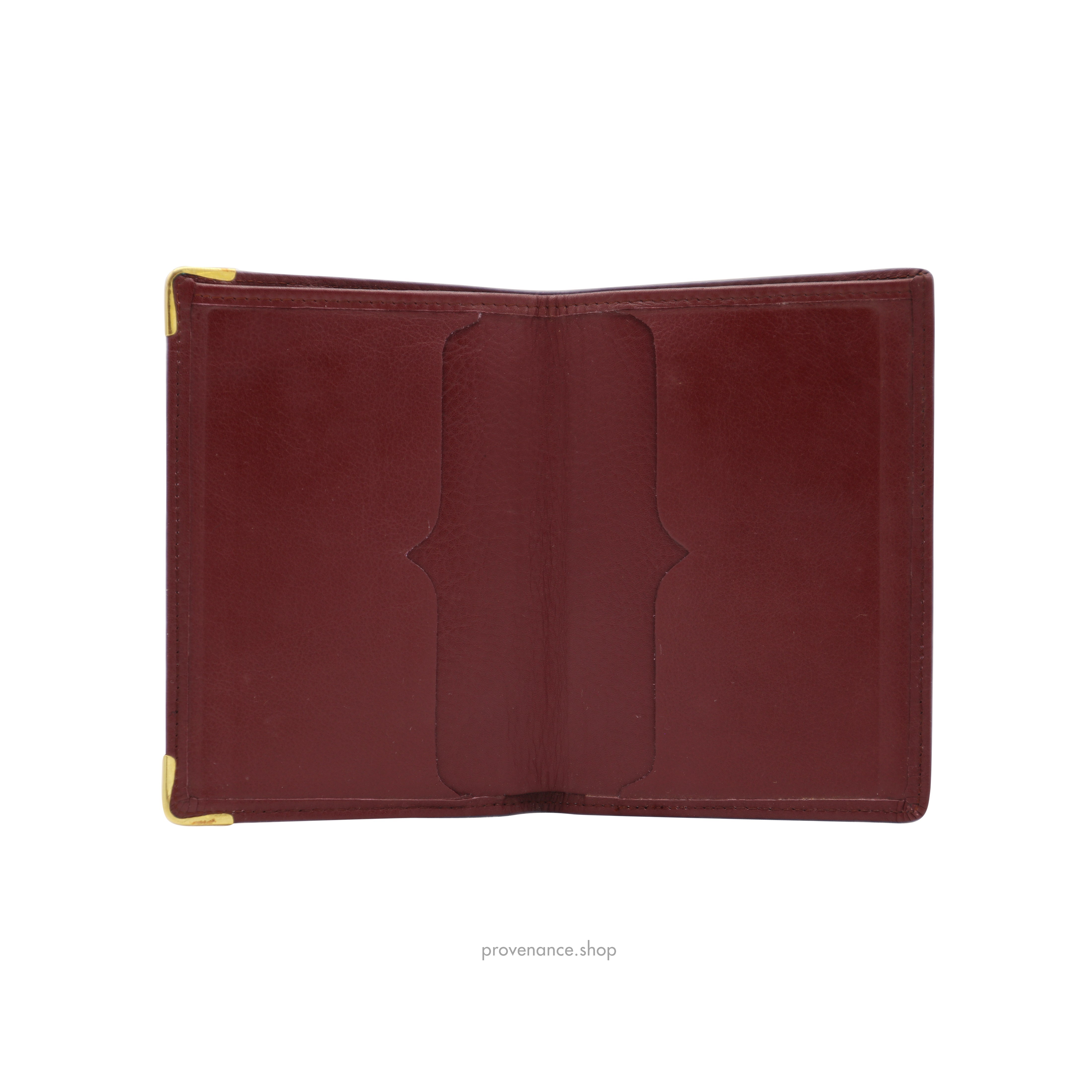 Cartier Passport Holder Wallet - Burgundy Leather - 5