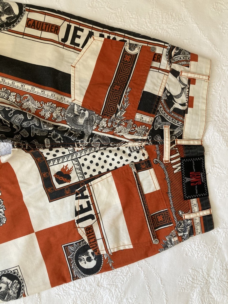 Jean paul Gaultier SS94 Handkerchief printed pants - 18