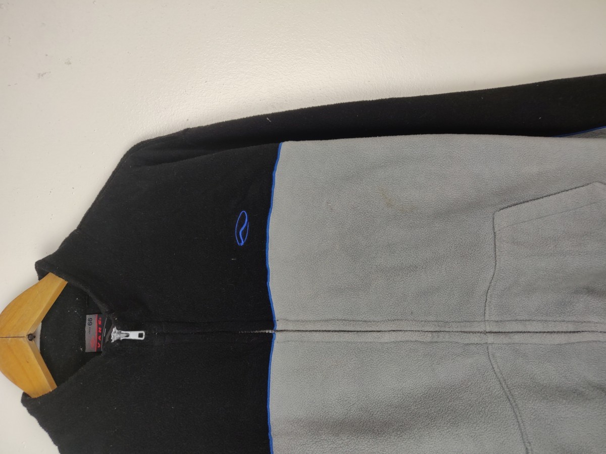 Two Tone Fleece Sweater Zipper Jacket - 5