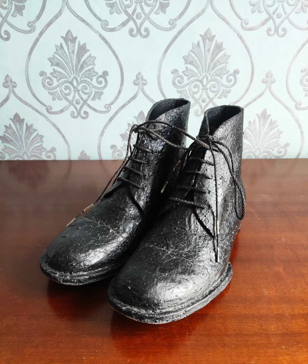 Barny Nakhle - Coated crack leather boots.Like Carol Christian Poell - 6