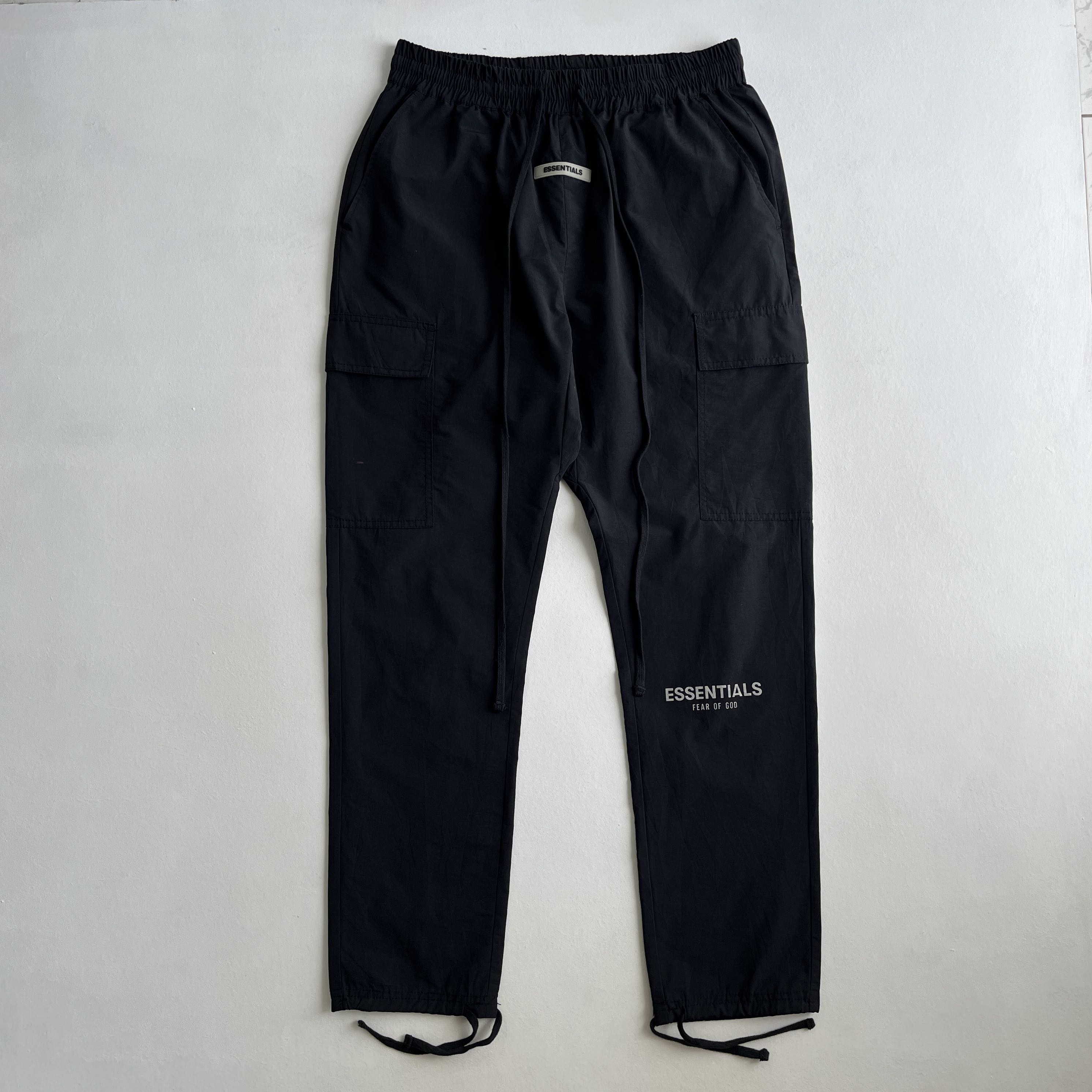 Fear of God Essentials Nylon Track Pants Black - 1