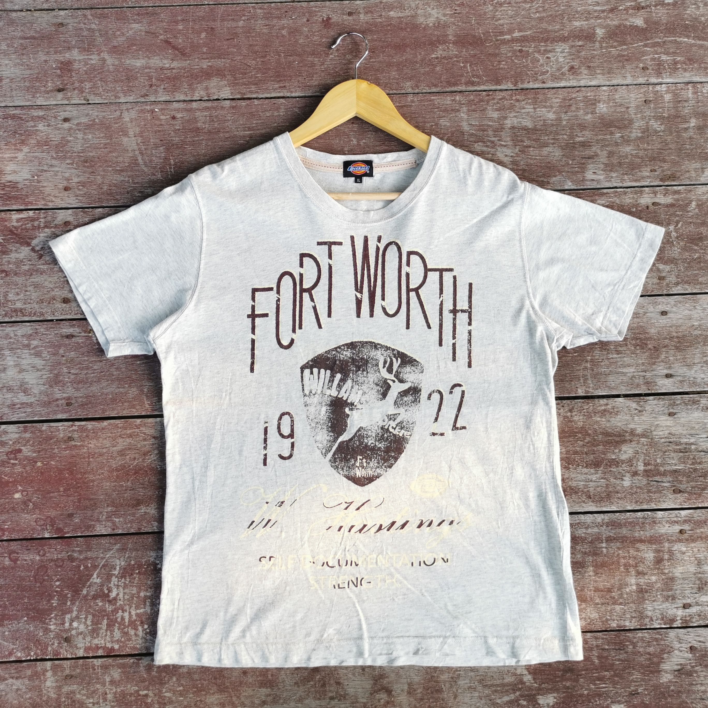 Vintage Dickies Fort Worth 1922 Rare Design T-shirt - 1