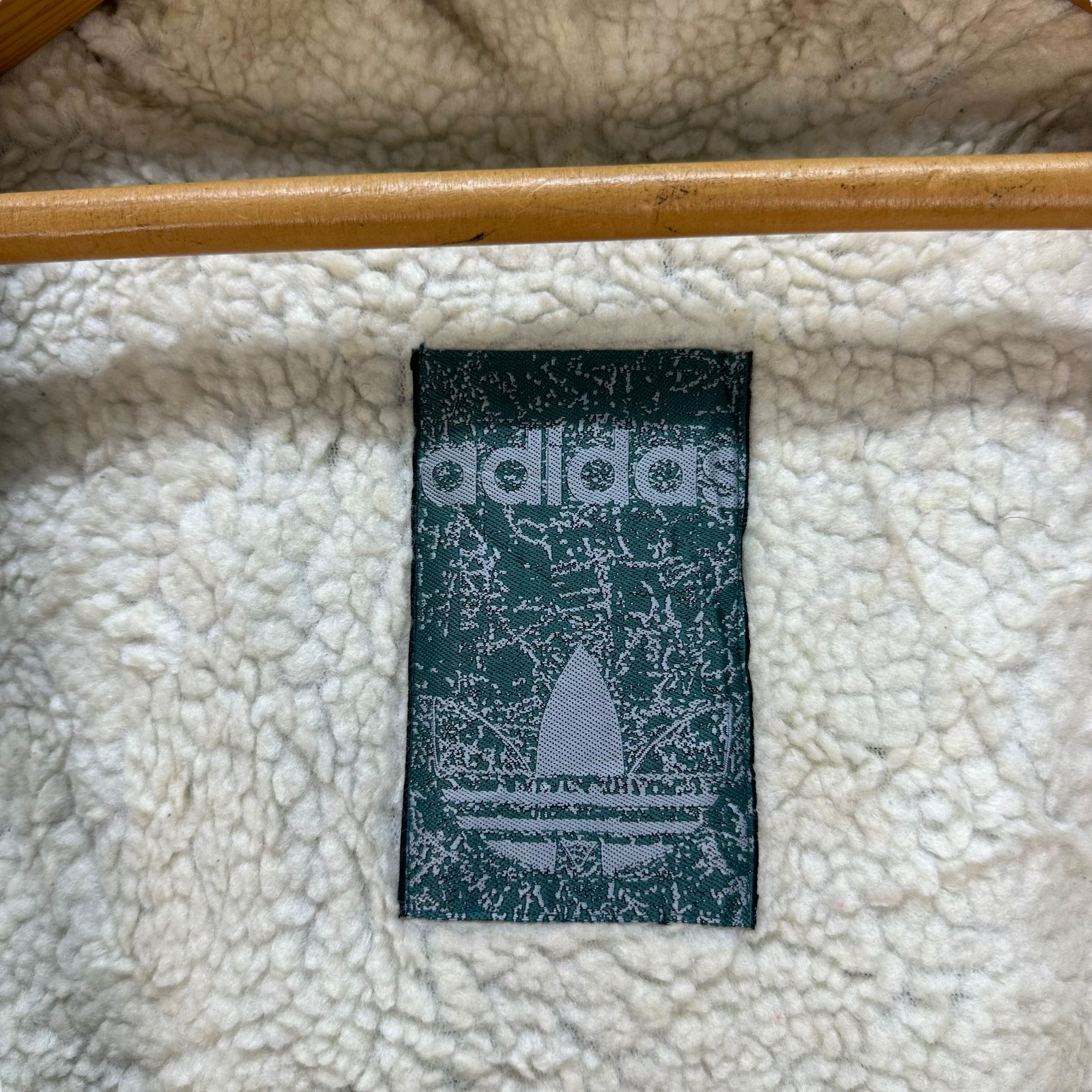 90's ADIDAS TREFOIL BIG LOGO SHERPA HOODIES #8199-212 - 8