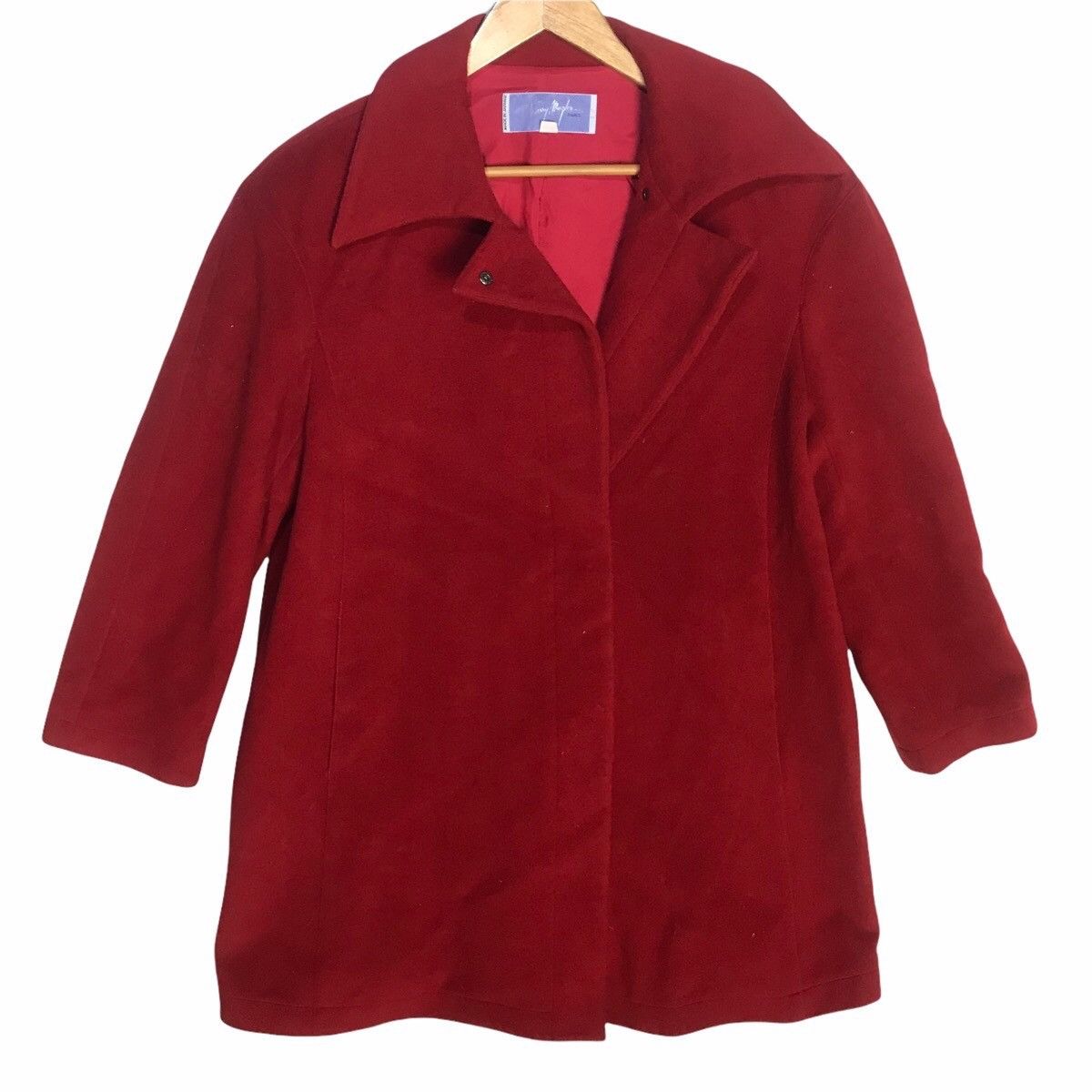 Thierry mugler red double breasted wool jacket - 1