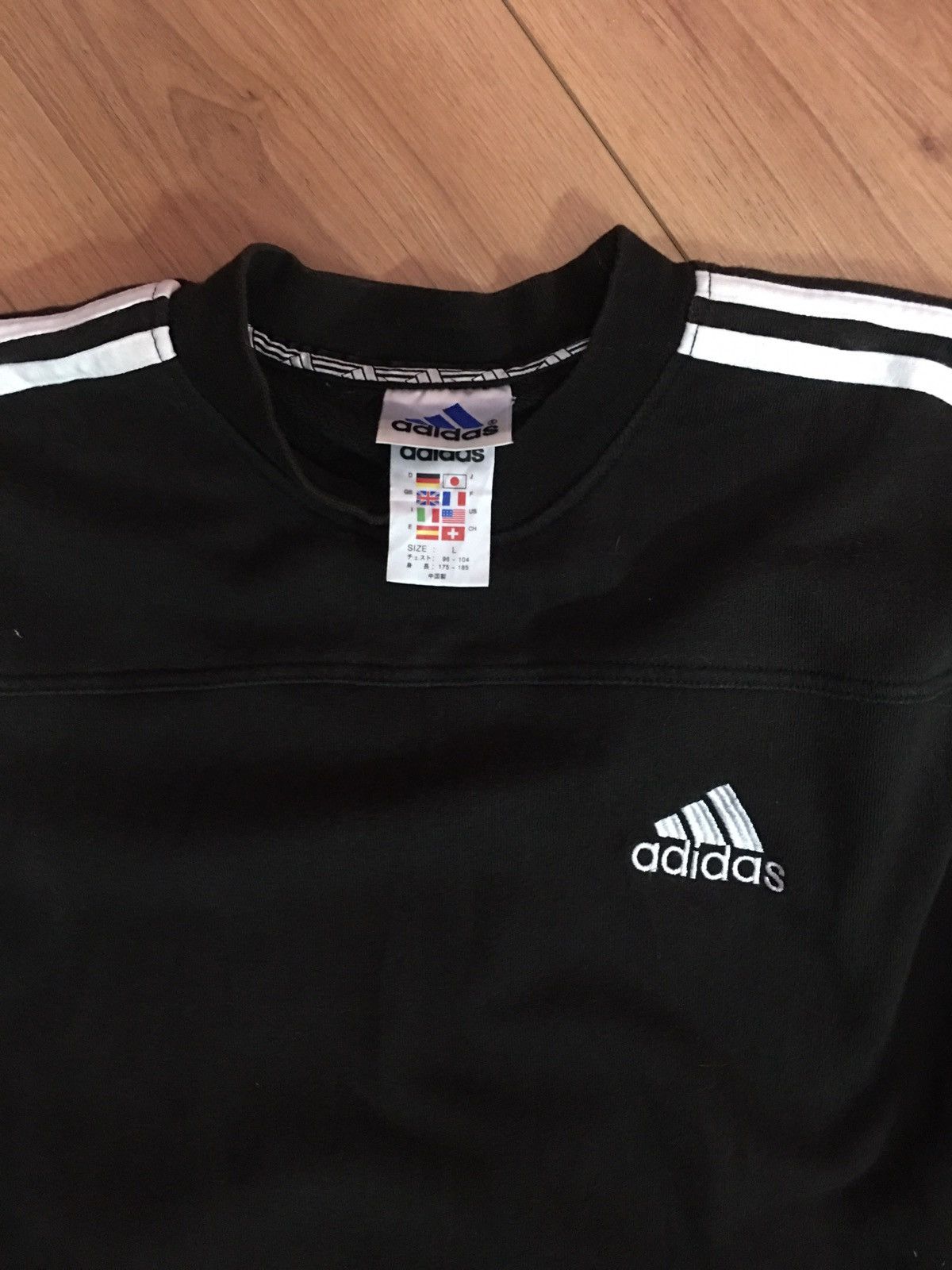 Vintage Adidas Sweatshirt Three Stripes Adidas Trefoil - 4