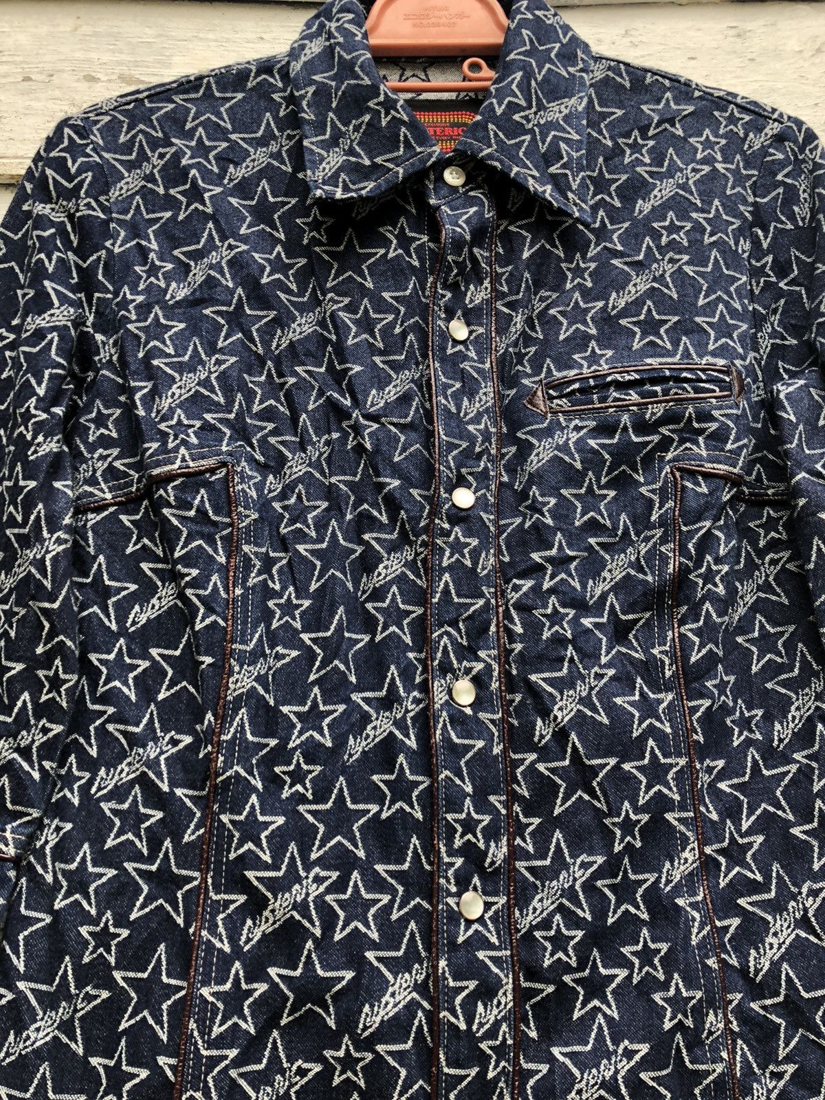 Hysteric Glamour 3q Denim Star Fullprint Button Shirt - 1