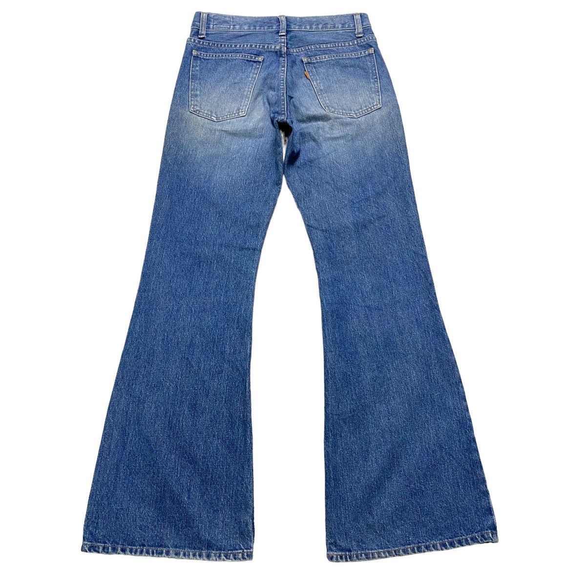 OrSlow Washed Blue Denim Super Flare Jeans - 2