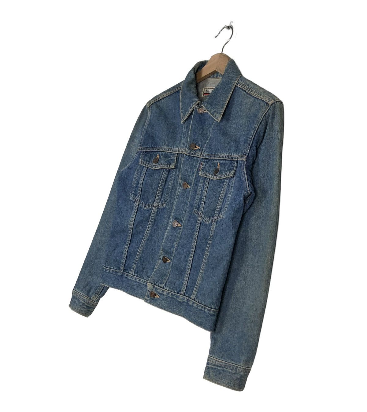 🔥VINTAGE CROPPED DENIM TRUCKER JACKET EDWI - 2