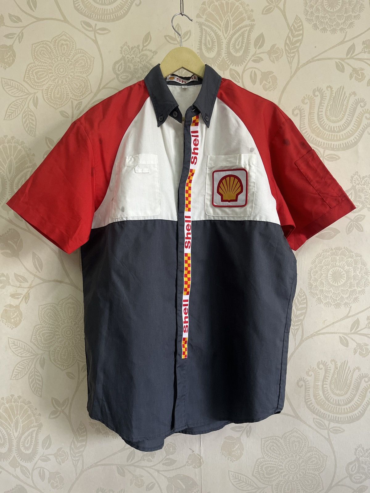 Vintage Shell Workers Uniform Shirts Japan - 3