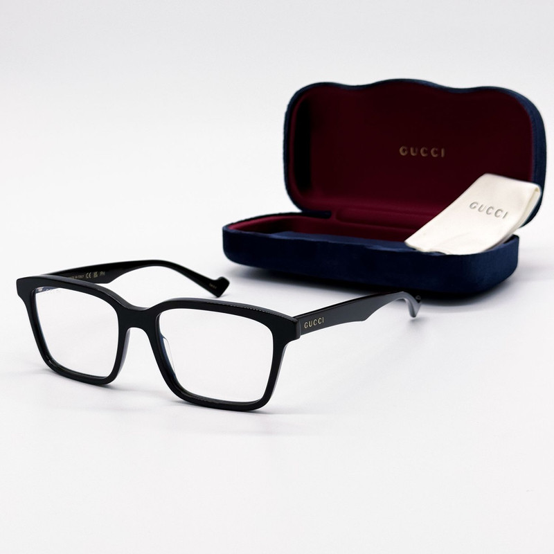 NEW GUCCI EYEGLASSES SQUARE BLACK MEN GUCCI GG0964S 001 - 1