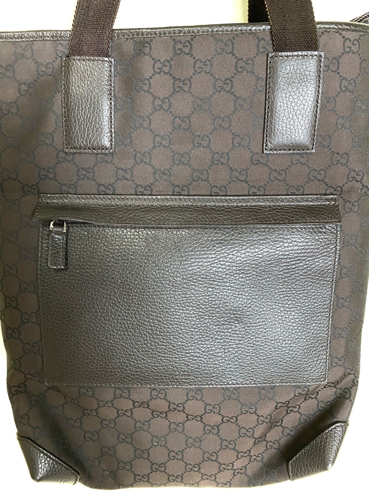 Authentic GUCCI Monogram Tall Tote Bag - 5