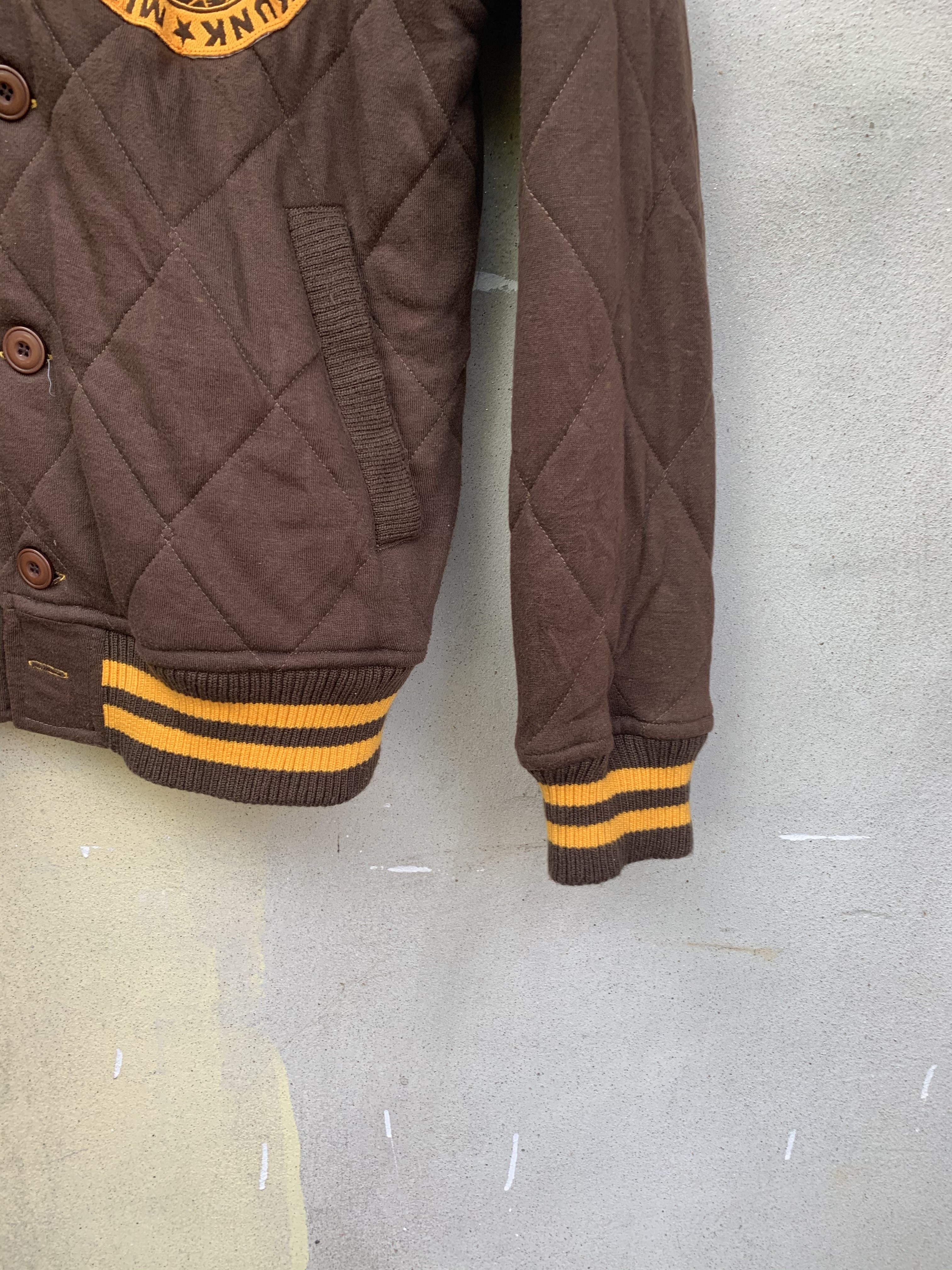 Vintage - Vintage Mischievous Big Collar Quilted Jacket - 11