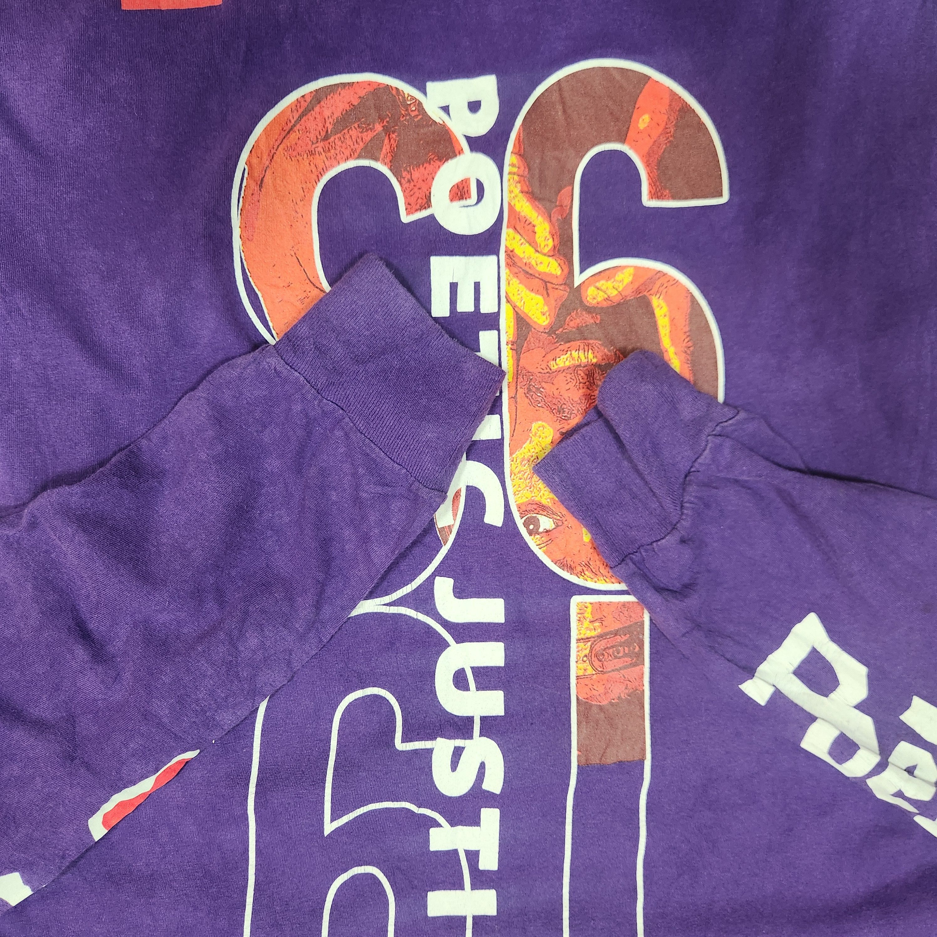 Rare - Tupac Shakur Poetic Justice 1993 Purple Long Sleeves - 14