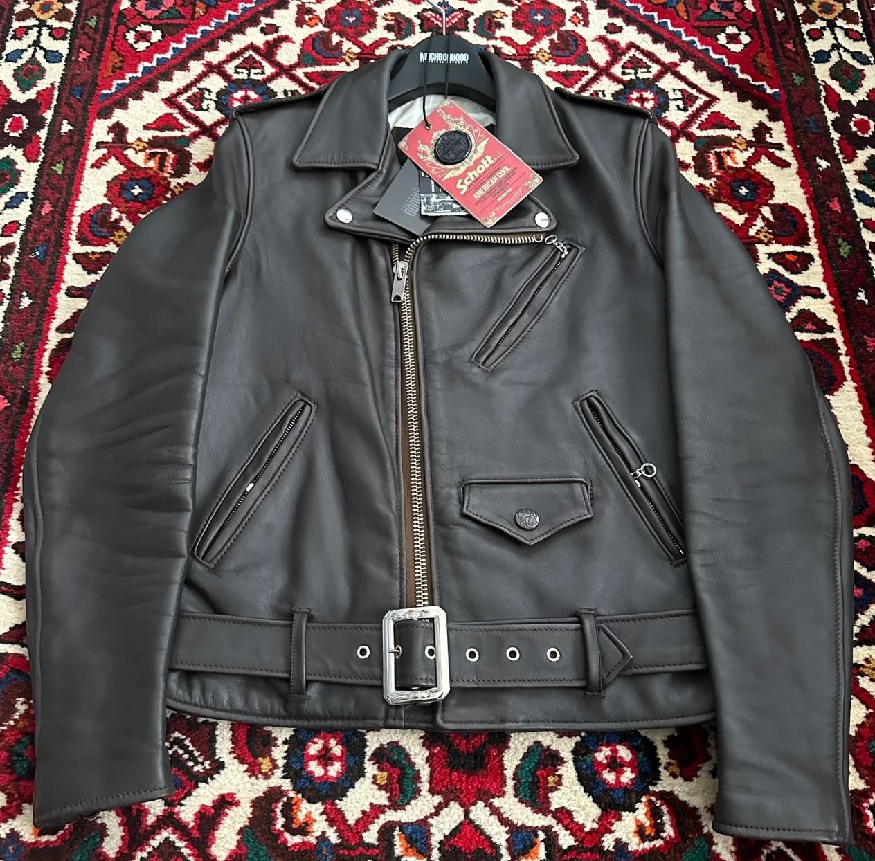 NBHD x Schott 13aw Leather Jacket - 4