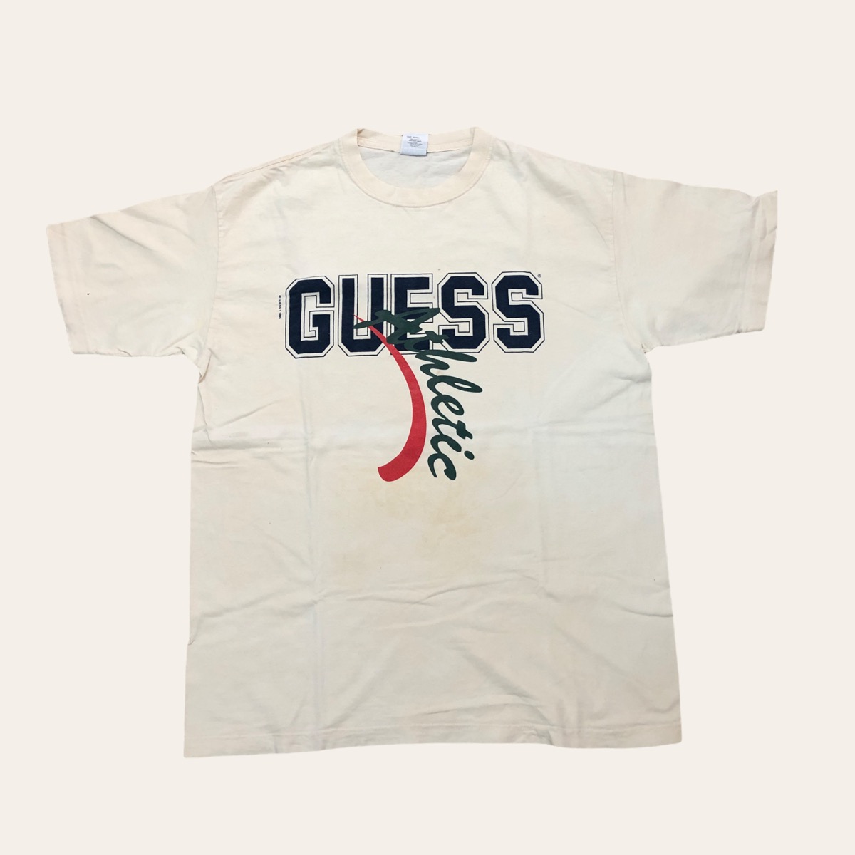 Vintage - Vintage 90’s Guess Logo Spell Out T-Shirt - 1