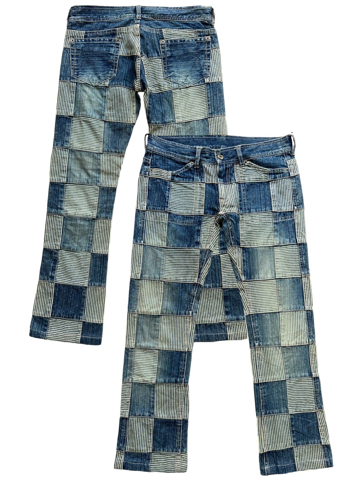 Japanese Brand Inspired by Kapital Patchwork Jeans 31x28.5 - 1