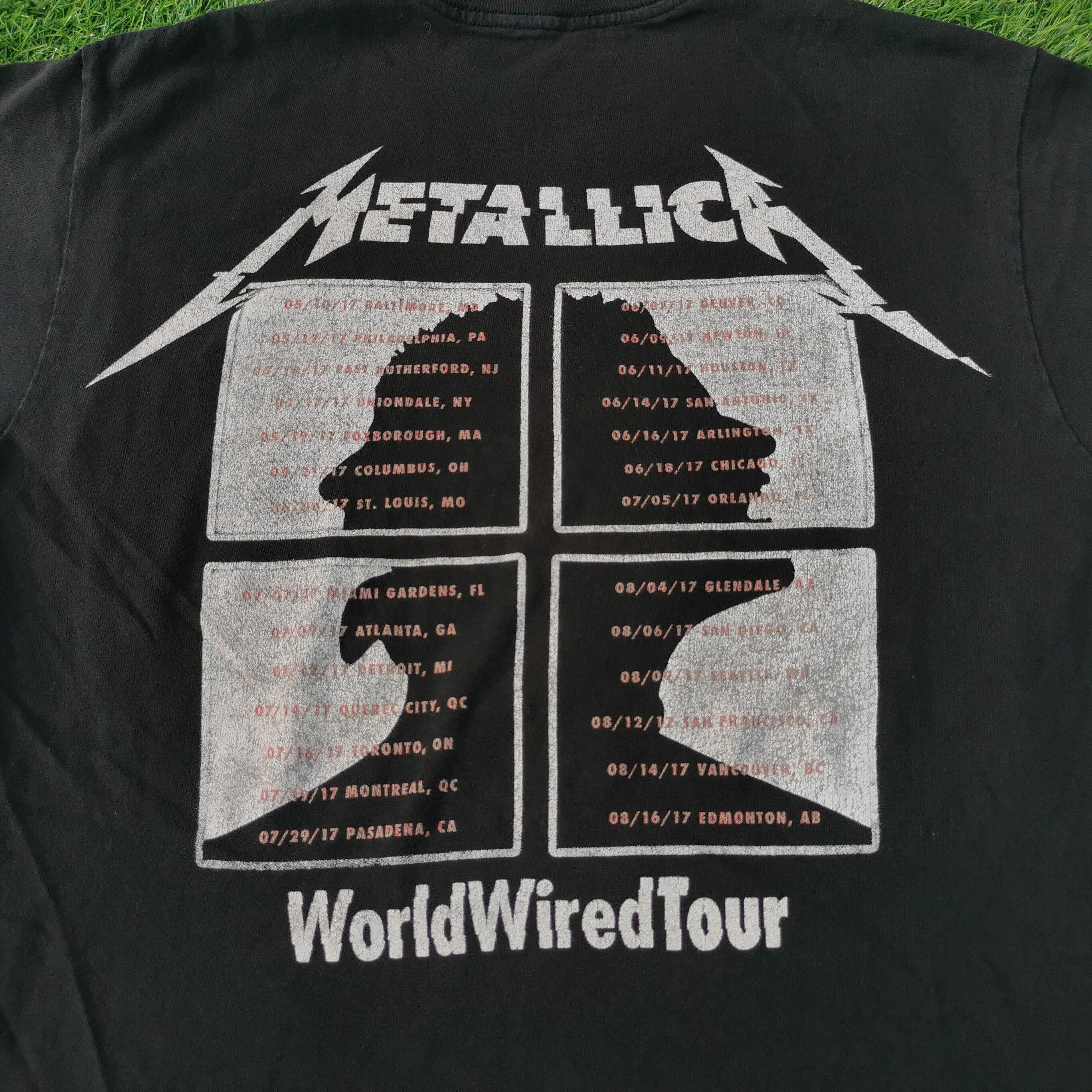 Vintage Metallica World Wired Tour Metal Band Tshirt - 4