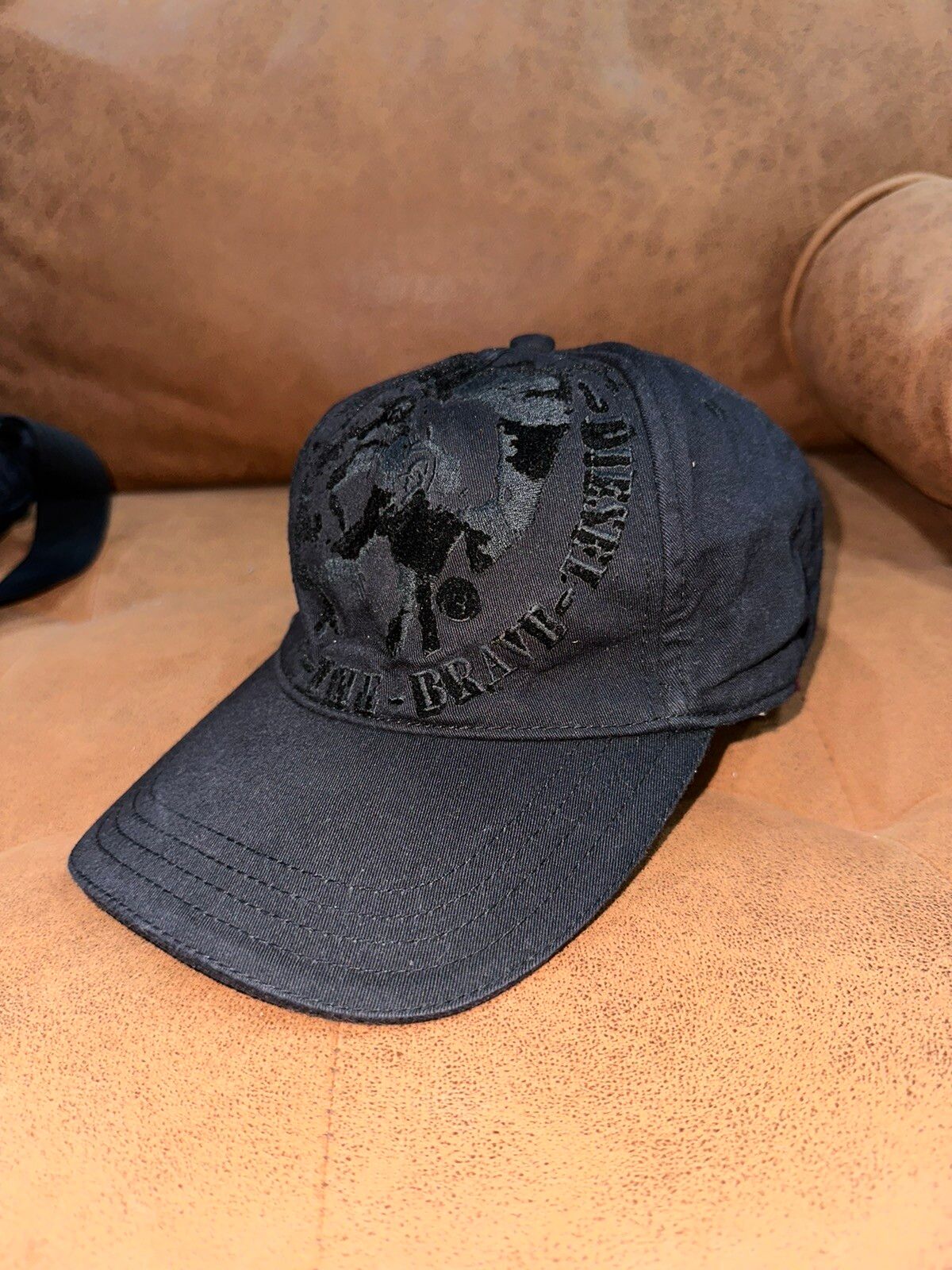 Diesel Black Velvet Hat - 3