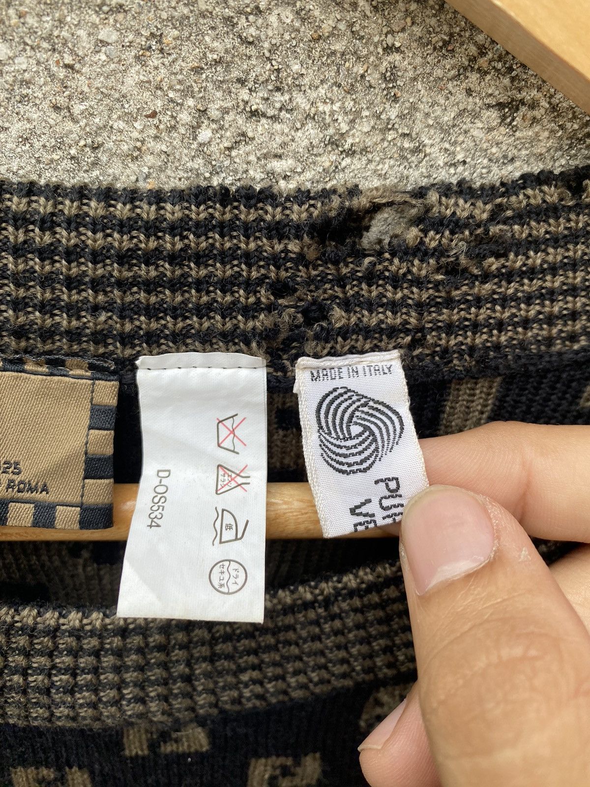 🔥 Archive Fendi Monogram Knitwear Made Italy - 12