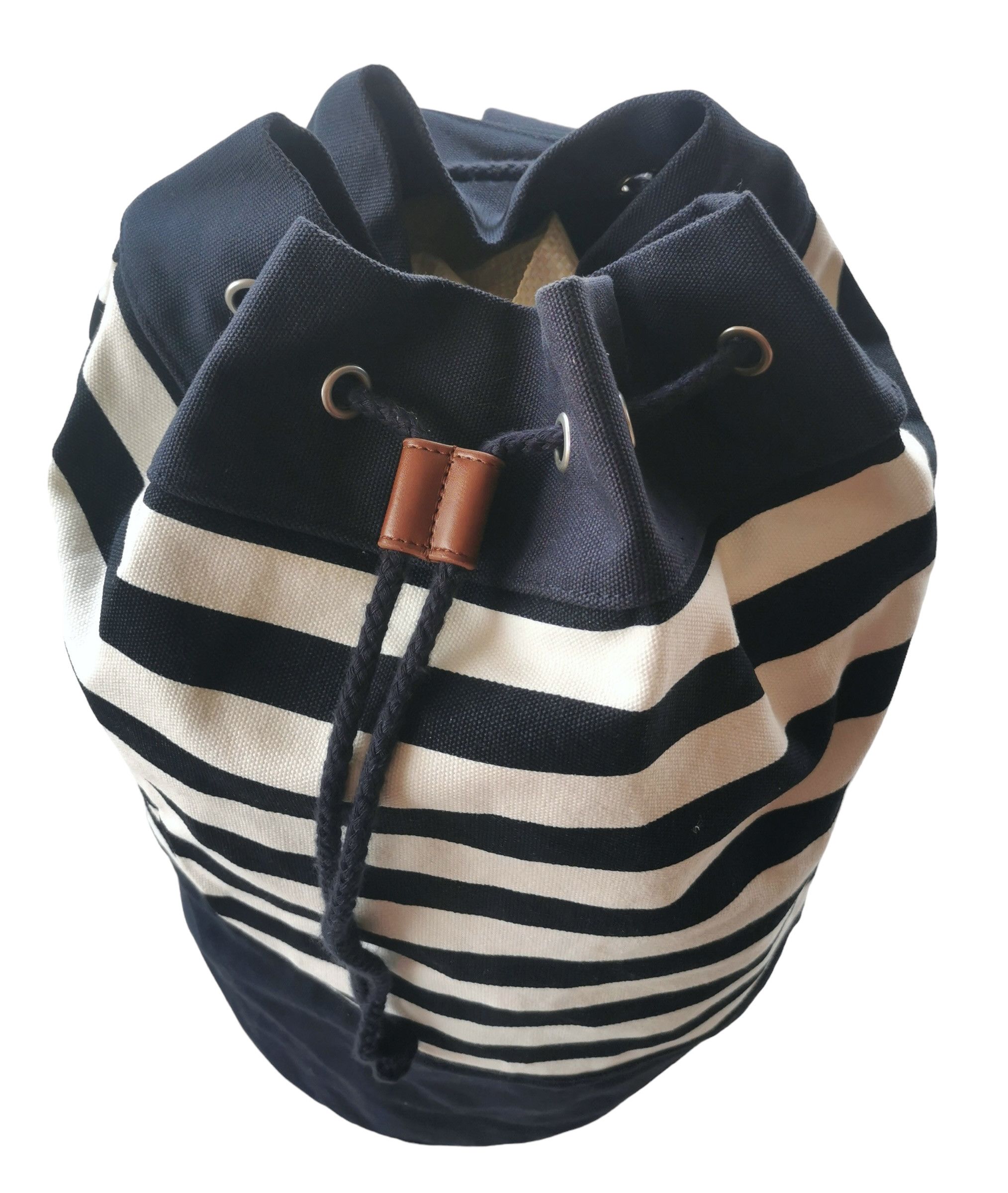 J.W.Anderson - JW Anderson Canvas Sailor Stripe Drawstring Bag - 5