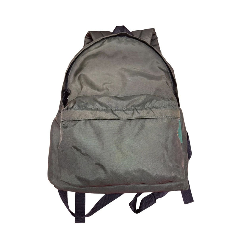 Vintage Hervé Chapelier Olive Green Nylon Backpack - 1