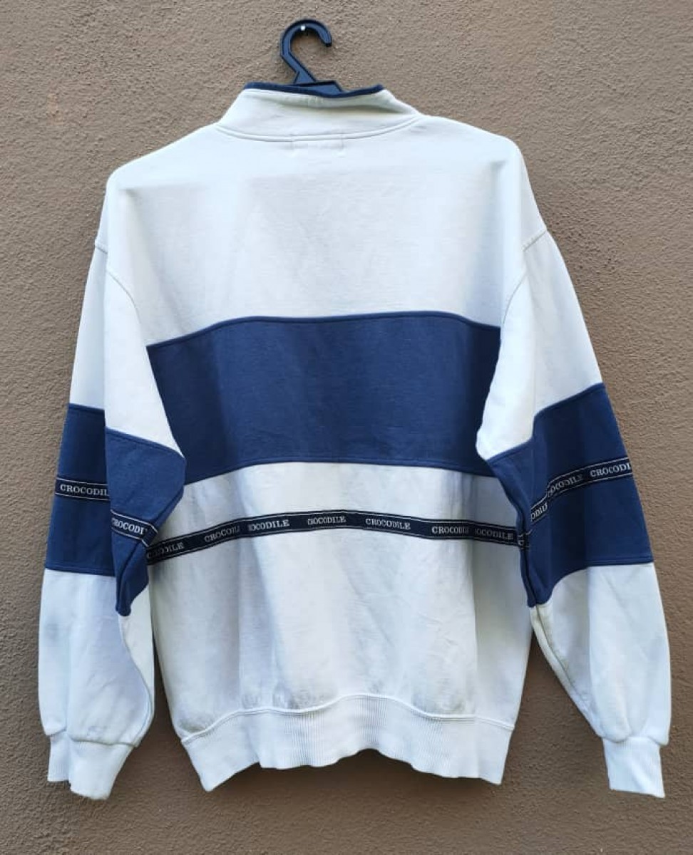 Japanese Brand - Crocodile Embroidered Big Spellout Sweatshirt - 2