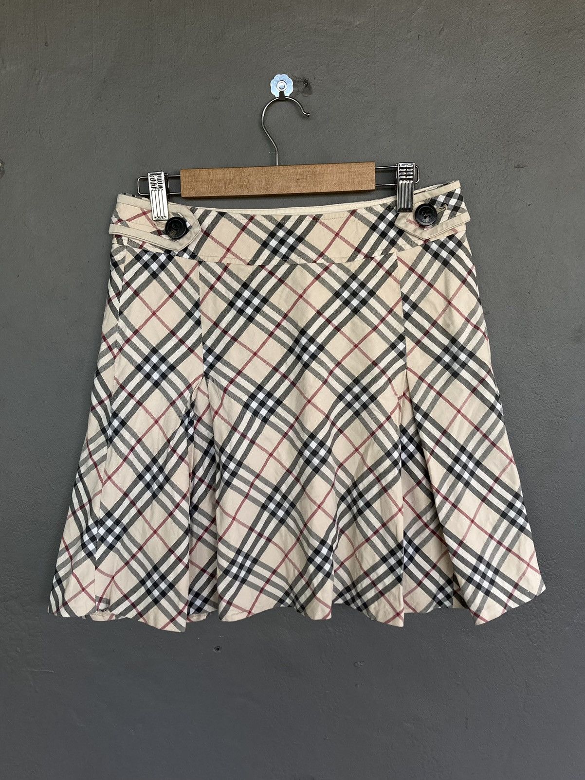 Vintage Burberry Plaid High waist Skirt - 4