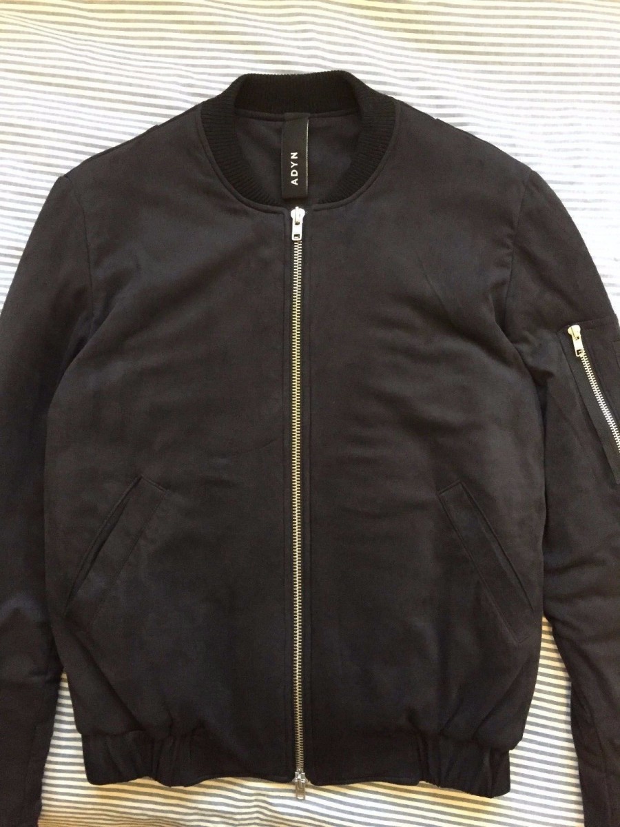 Adyn - Vegan Suede Bomber Jacket - 1