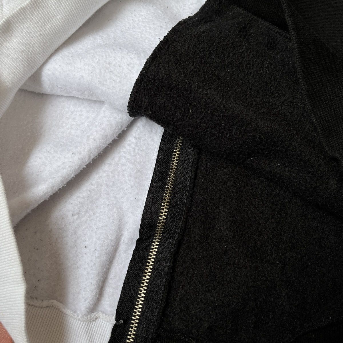 Vintage - Atti Black White Anarchy Embroidery Sweatshirts Hoodie - 11