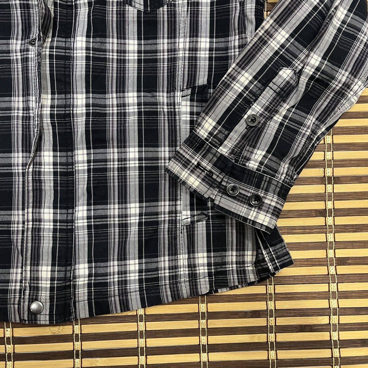 Vintage - Male & Co Slim Fit Flannel Matsuda Shirt Zipper - 7