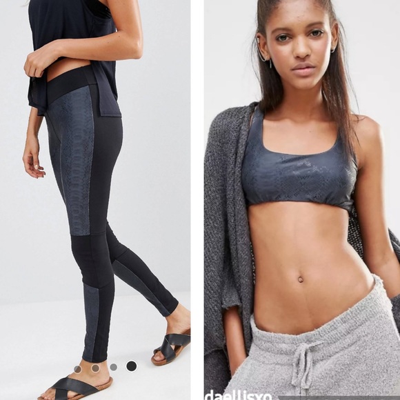 Planet Blue x Blue Life Fit Snakeskin Moto Legging & Sports Bra Set - 1