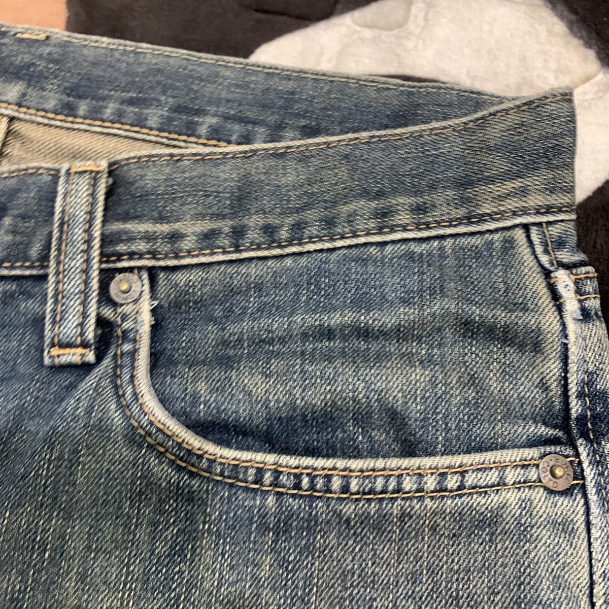 Distressed Denim - EDWIN 403 Vintage 90s Rugged Stonewash Jean - 8
